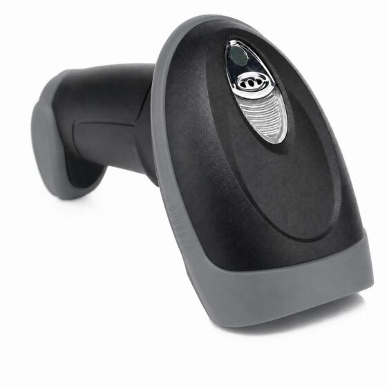 Lector escáner alámbrico de código de barras USB 2D 1D QR 6708, con protección anticaídas