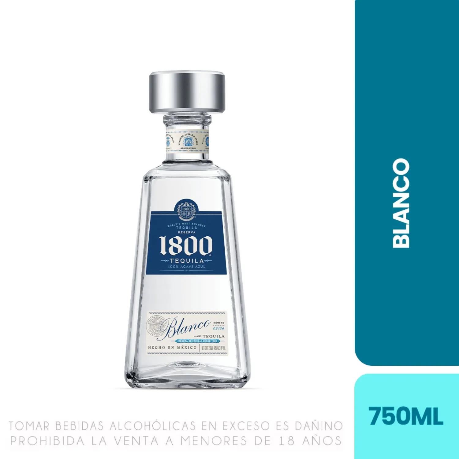 Tequila 1800 Blanco Botella 750ml