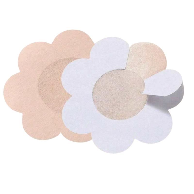 Parches Cubre Pezones Papel Flores Niple Cover 5 Pares