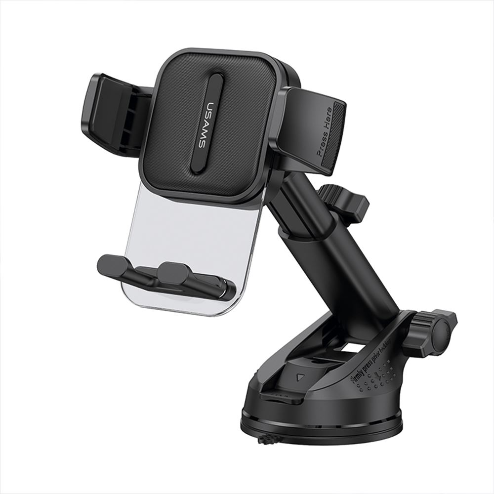 Soporte auto para celular USAMS Retráctil Negro ZJ072
