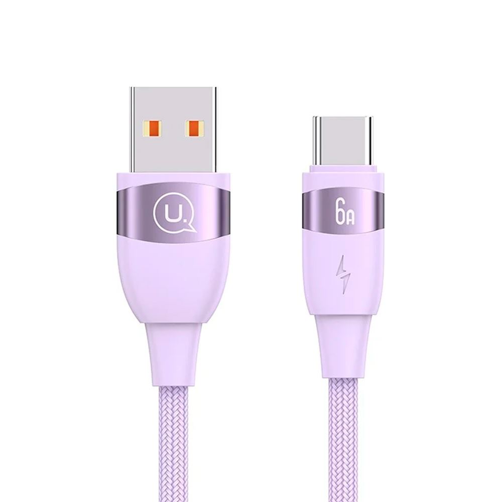 Cable Celular rápido USAMS USB a TypeC 6A 2m Tejido Lil