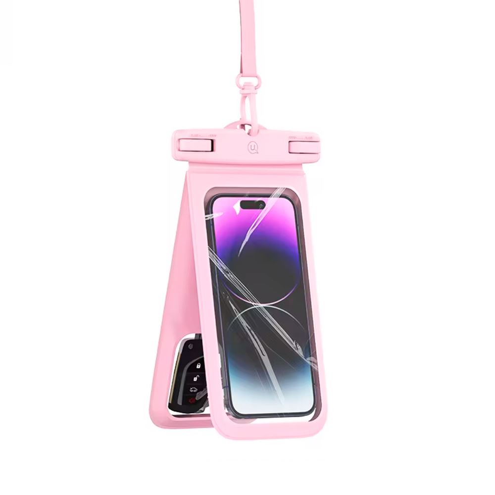 Bolsa protectora celular  Doble Waterproof 7" Rosa