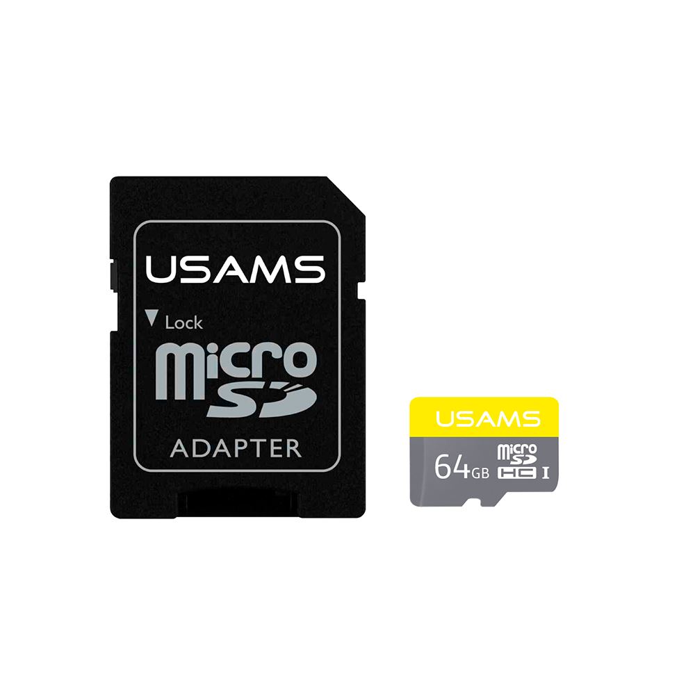 Tarjeta Memoria Micro SD USAMS High Speed 64 Gb + Adaptador