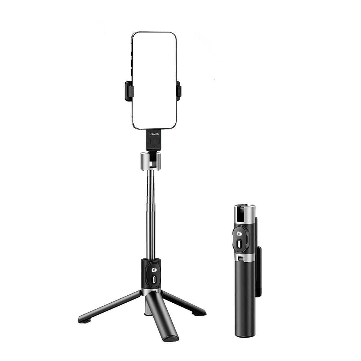 Palo Selfie Stick con Tripode USAMS control remoto BT 110cm