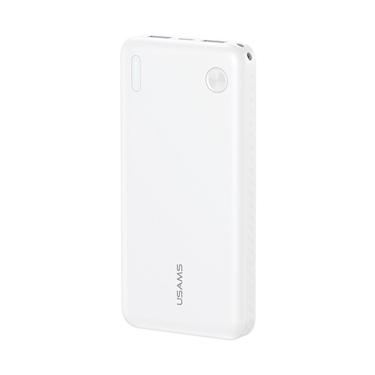Cargador Batería Portátil PowerBank USAMS 10,000mAh Blanco CD253