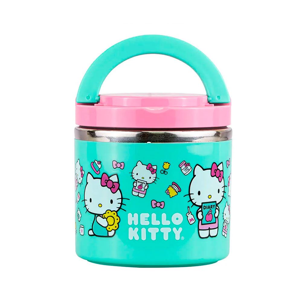 Termo de Comida Hello Kitty Scool 600ML Verde 704722