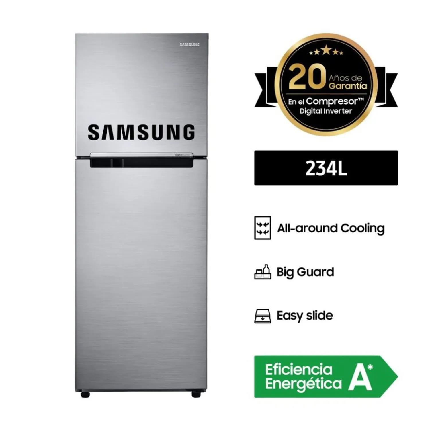 Refrigeradora Samsung RT22FARADS8PE 234L