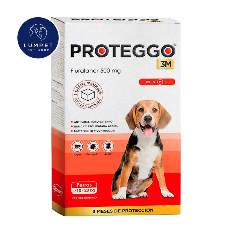 Proteggo 3M 10 kg - 20 kg 500 mg X1 Tableta