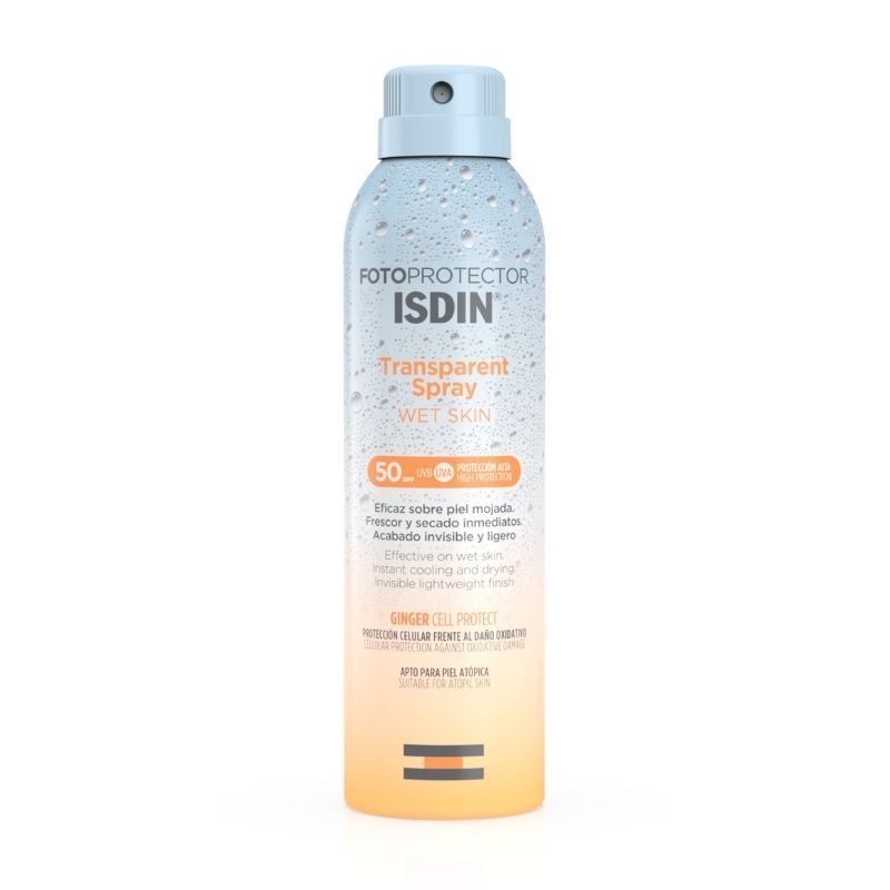 Isdin Fotoprotector 50+Tranparente Spray Wet Skin - Frasco ML