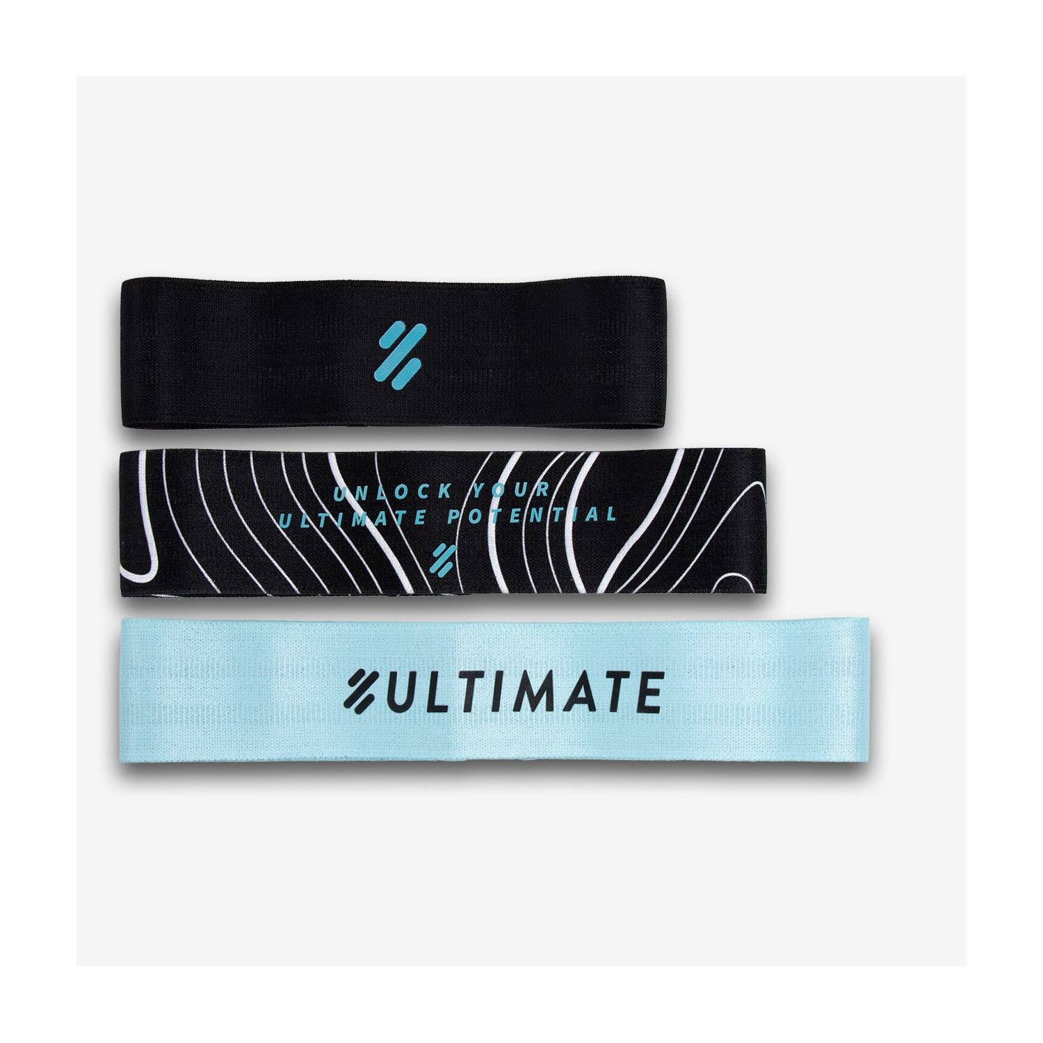 Ultimate Pack Elastic Negro - Celeste