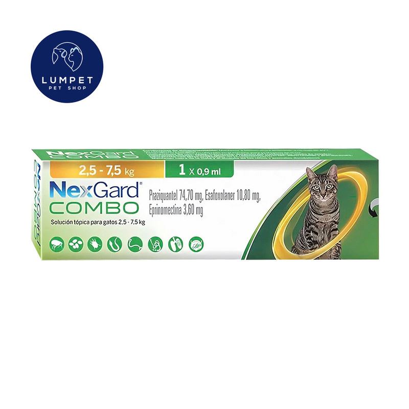Nexgard Combo Cat 2,5 kg - 7,5 kg 0,9 ml