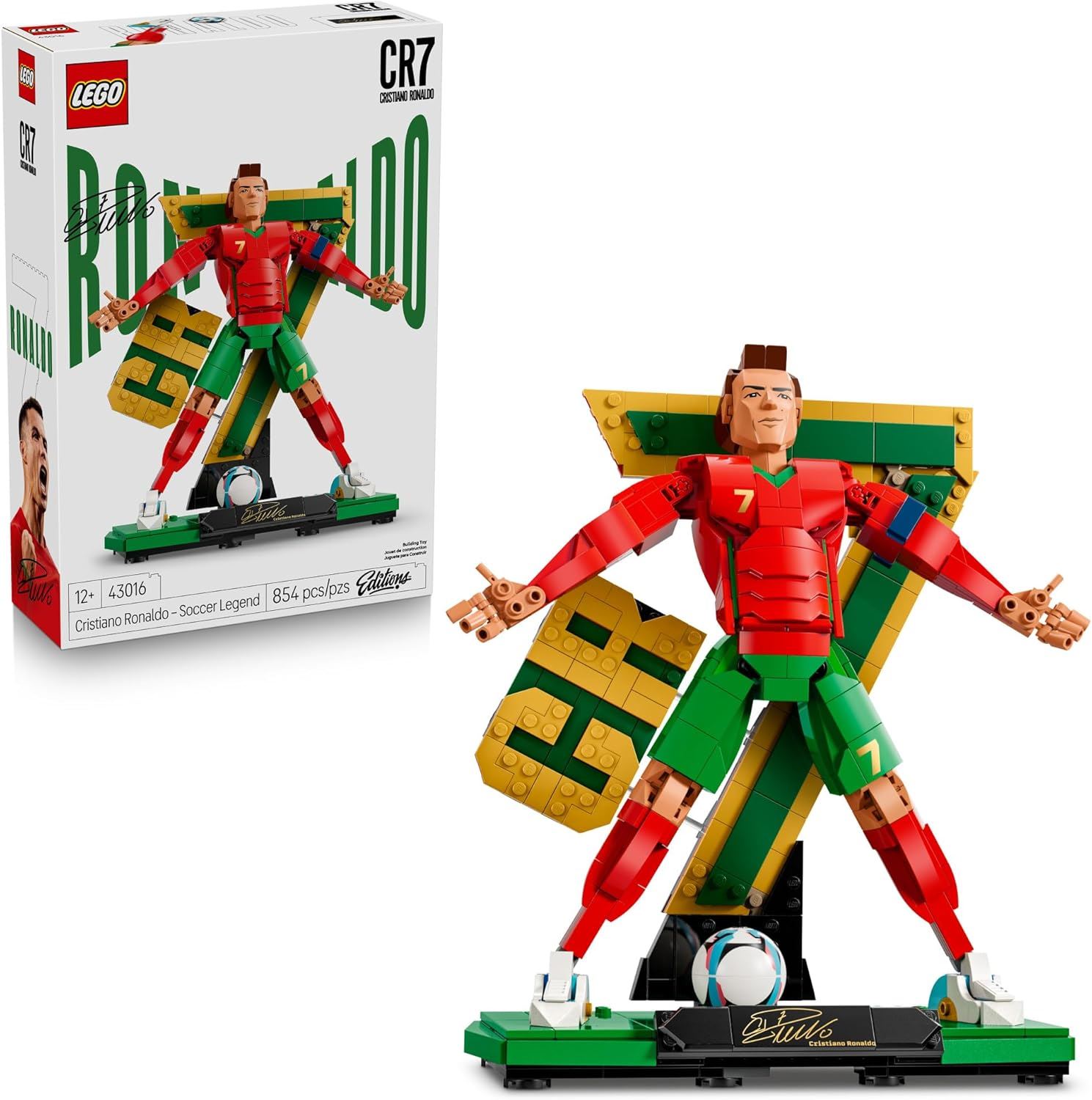 MUNDIAL 2026 LEGO 43016 Cristiano Ronaldo Leyenda del Fútbol Set Coleccionable