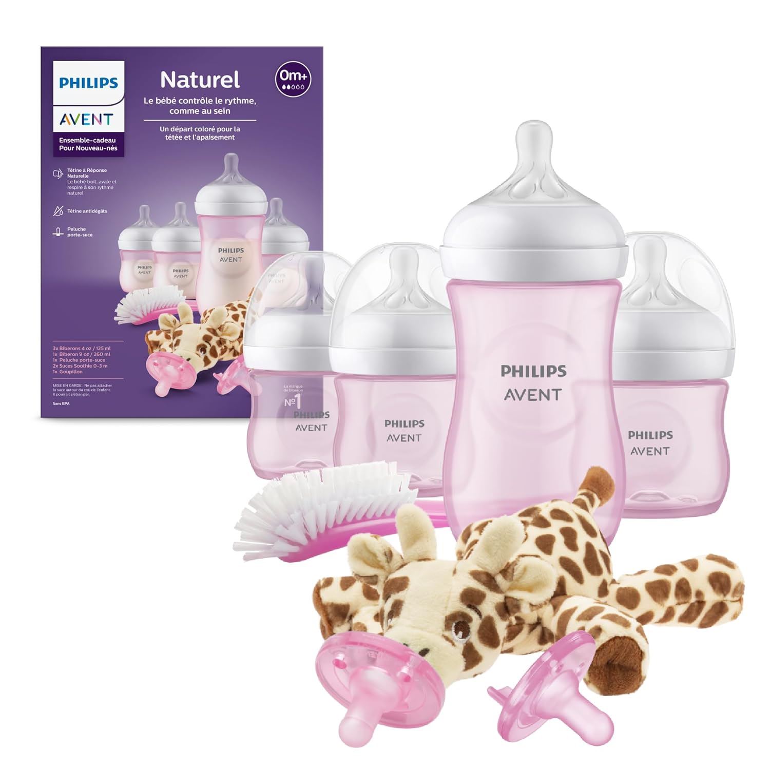 Philips Avent Set de Regalo Biberones Rosa Natural Response
