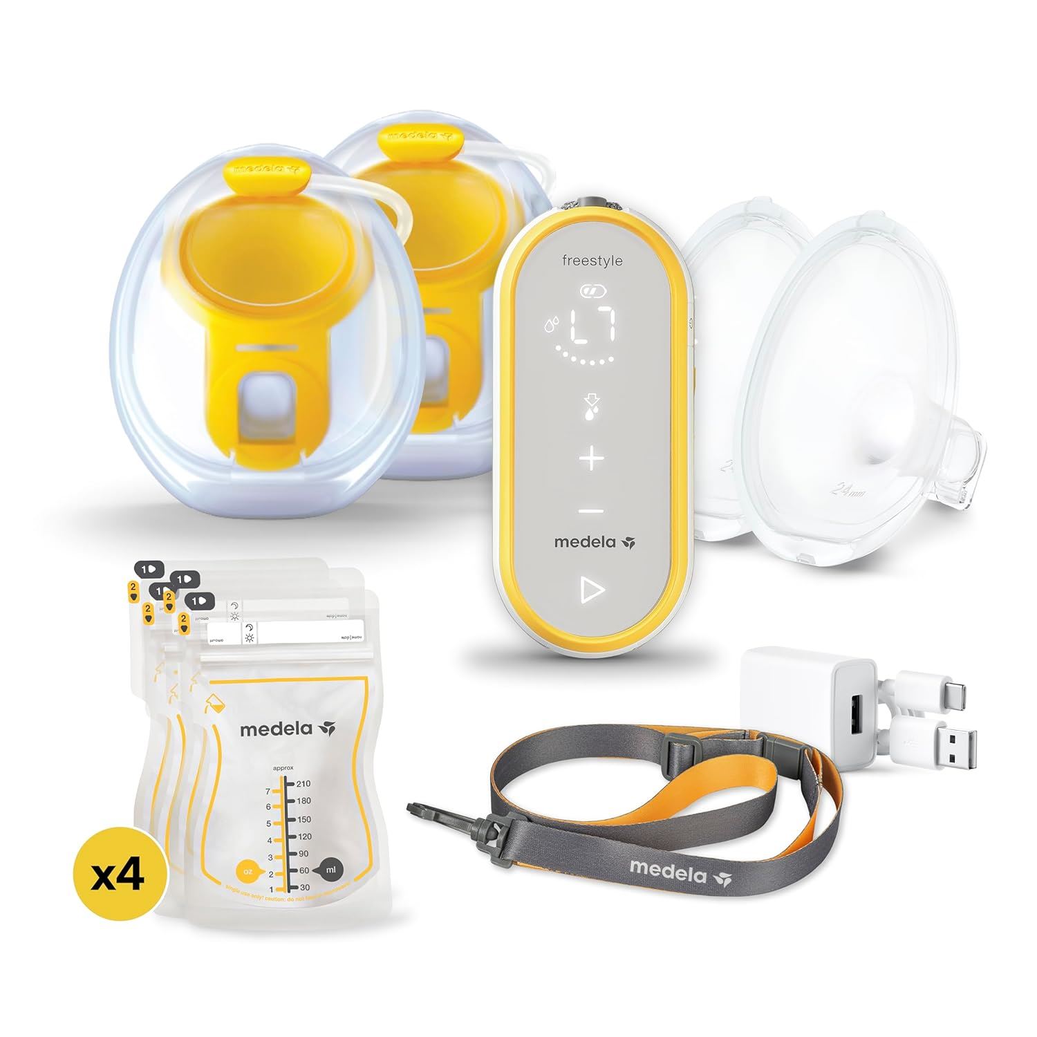 Medela Freestyle Extractor de Leche Doble Manos Libres Portátil