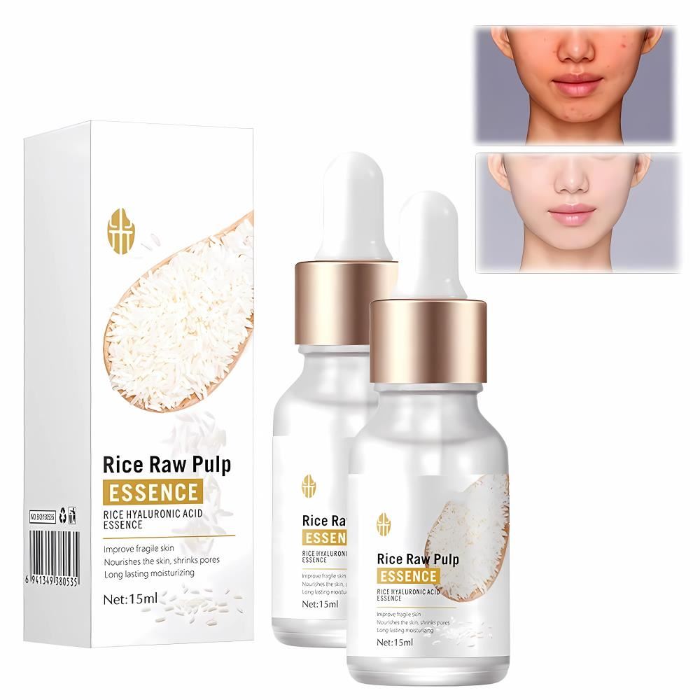 Serum De Arroz Con Acido Hialuronico Rice Raw Pulp Bioaqua 15 Ml