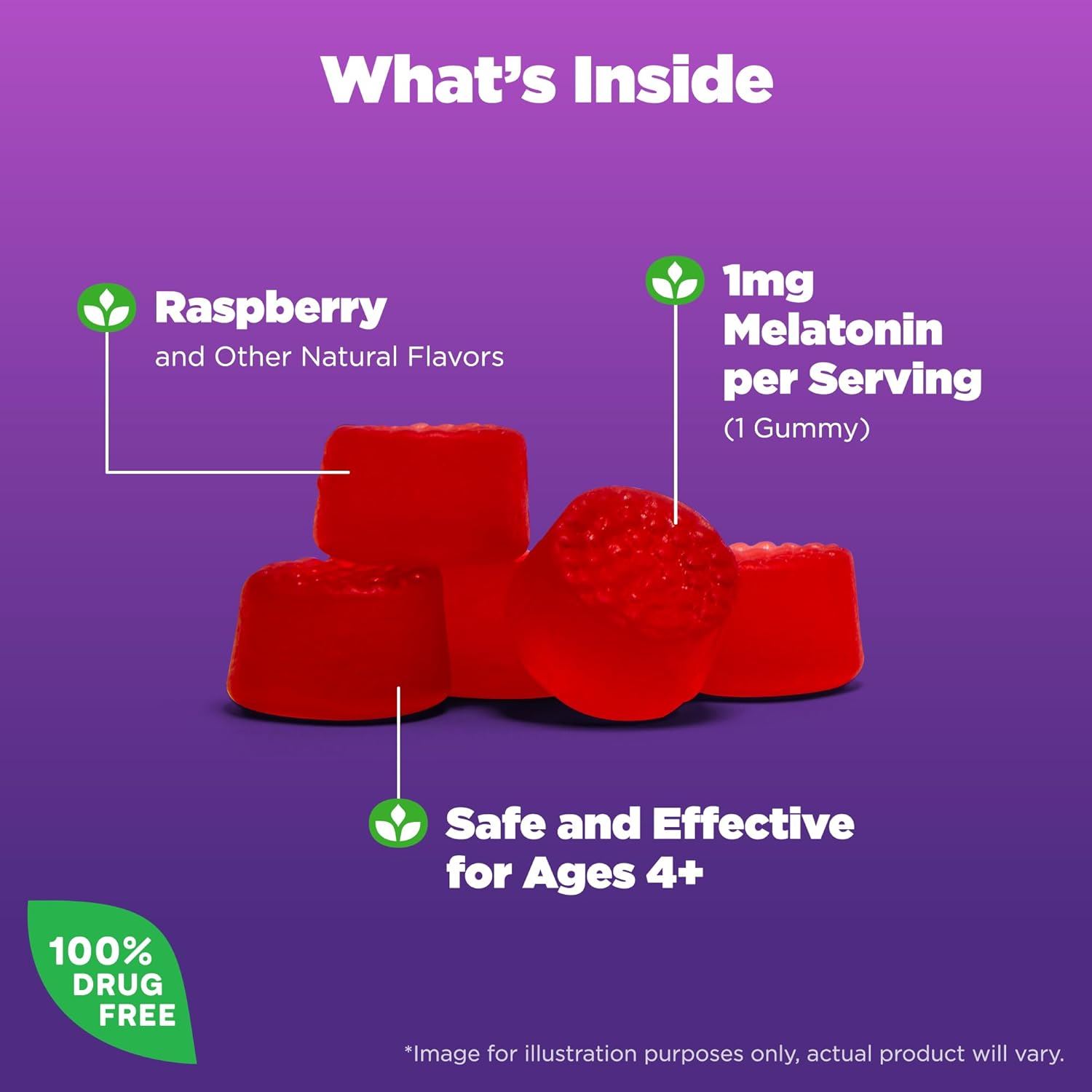 Natrol Kids Melatonin 1MG Sleep 90 gomitas