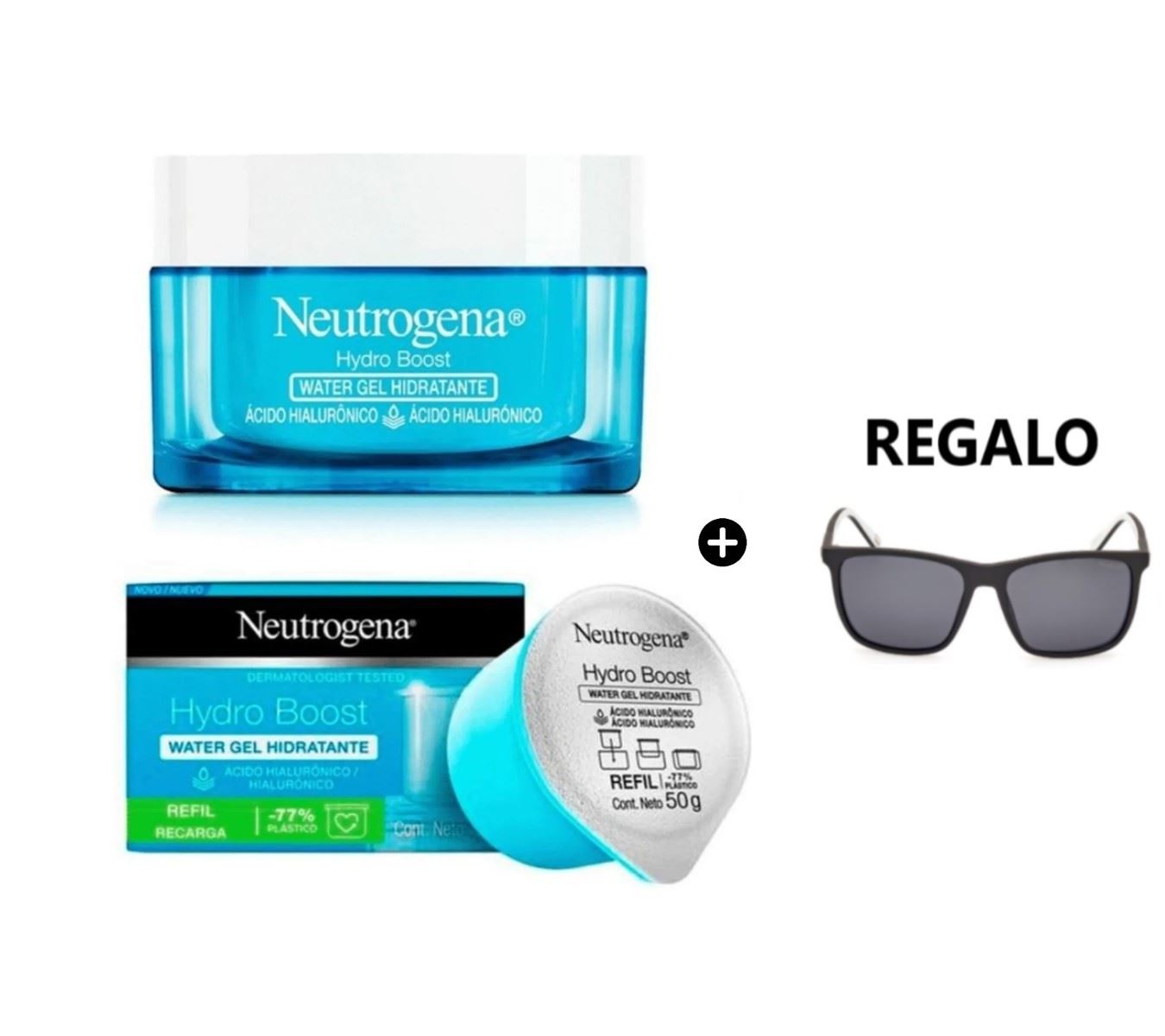 Crema Facial Hydro Boost Hidratante 50gr + Refill Neutrogena Más Lentes