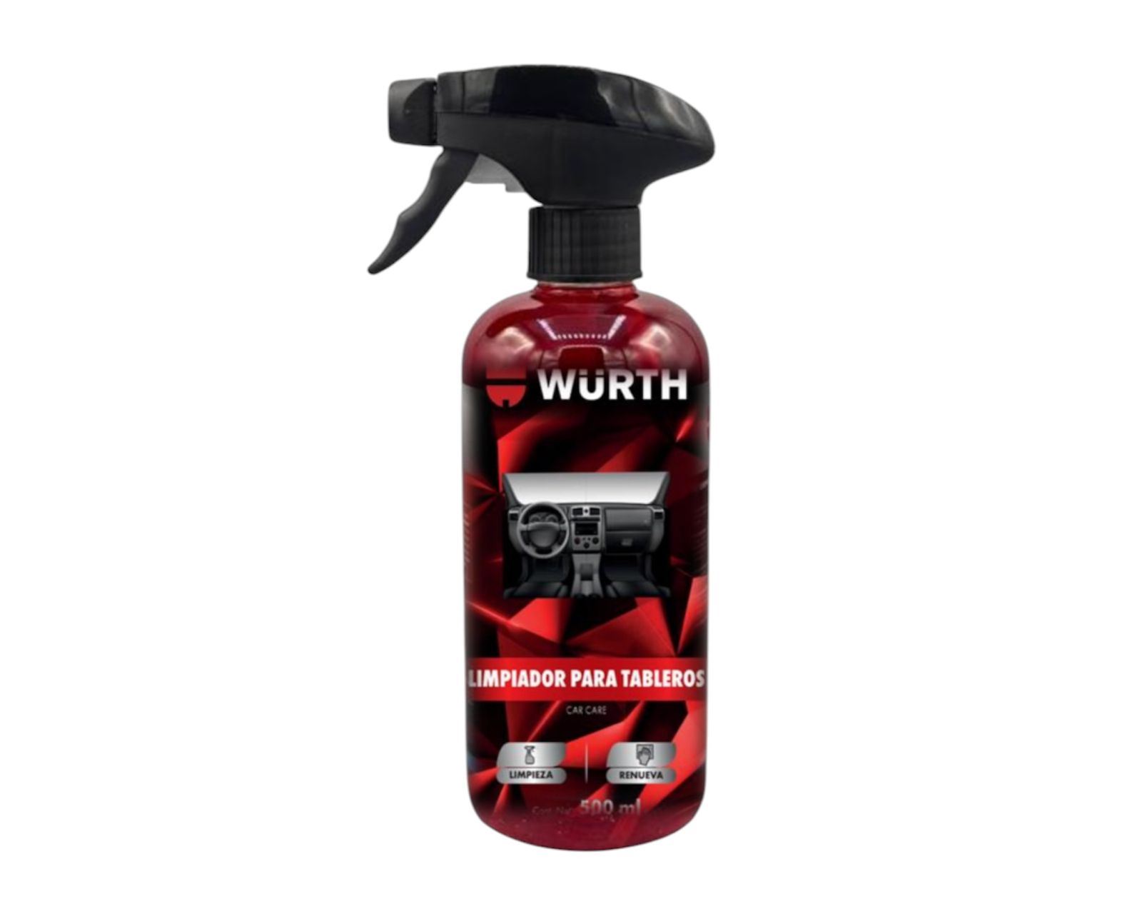 WURTH Limpiador para Tableros 500 ml – Limpia, Protege y Renueva Interiores