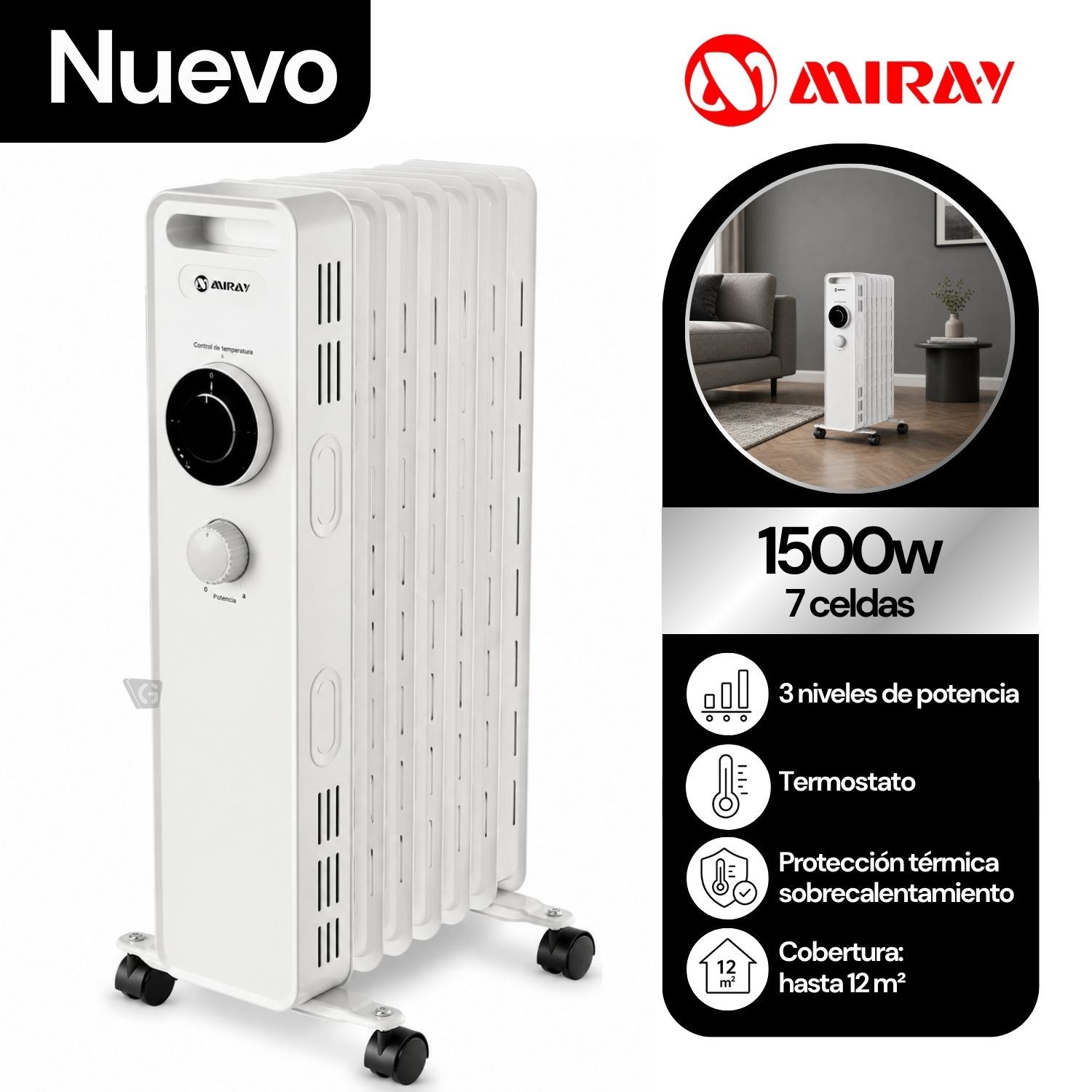 Estufa Termo Radiador Miray TRM-704