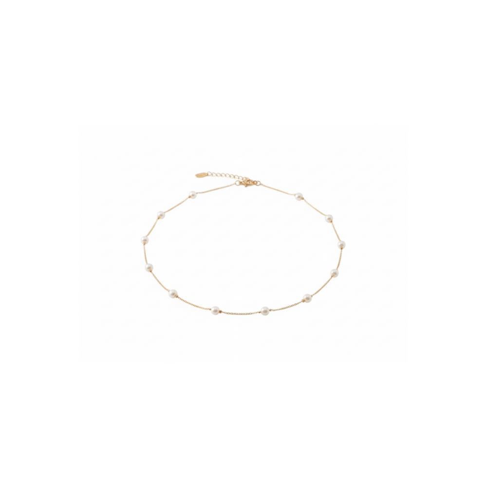 COLLAR CON PERLAS DORADO