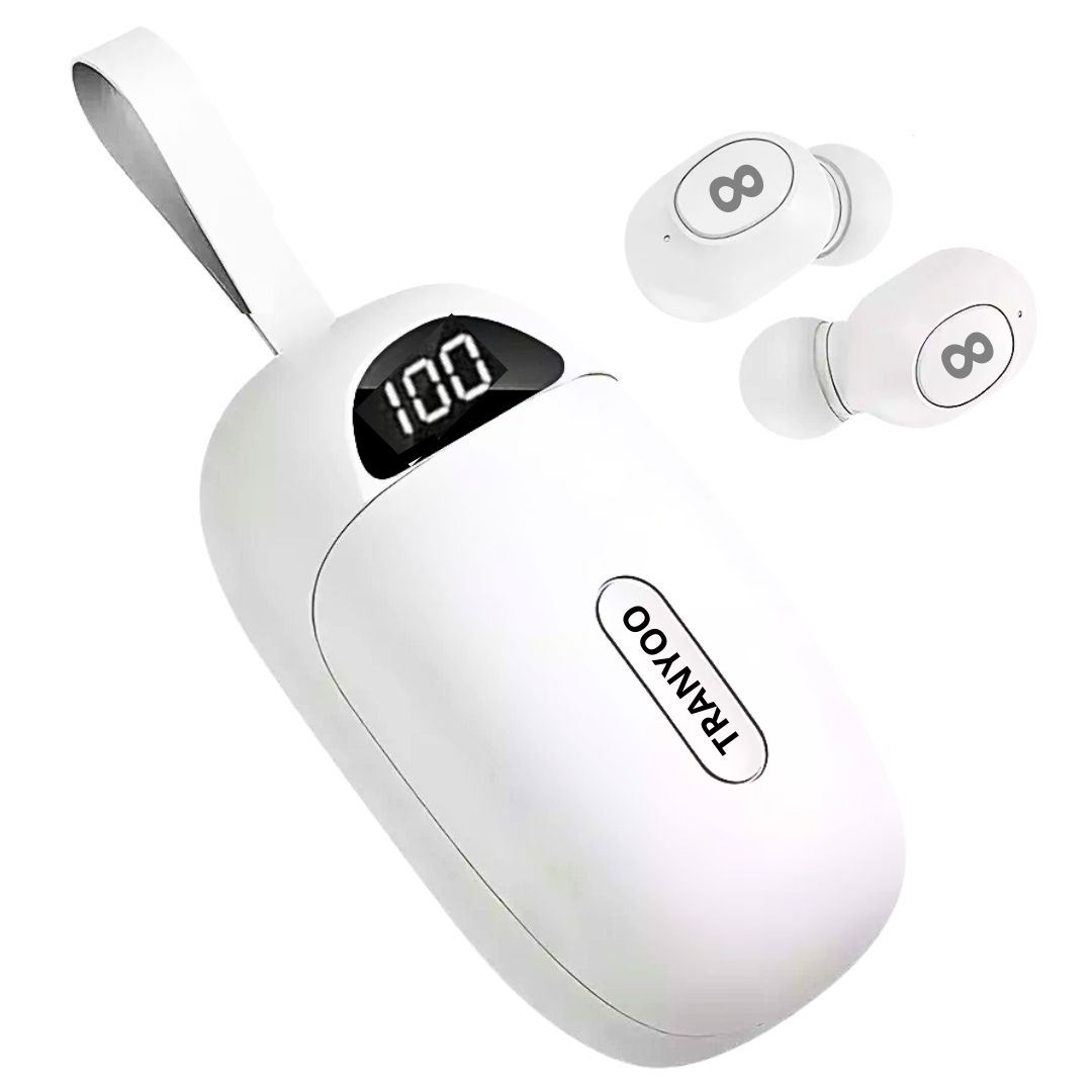 Audífonos Bluetooth 5.1 TRANYOO Modo Independiente Sonido Limpio T-M3