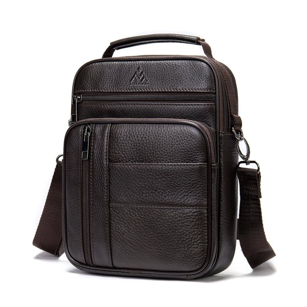 Morral De Cuero Vacuno Aldebarán 7457 Café