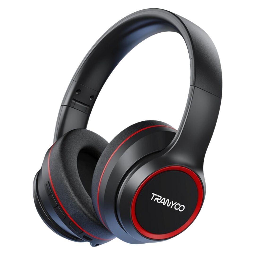 Audífonos Bluetooth 5.3 TRANYOO BASS Música 100 Horas Sonido 360ºc