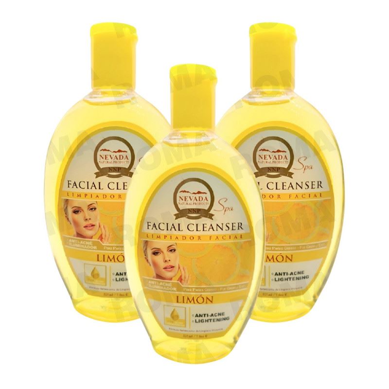 PACK 3 LIMPIADOR FACIAL DE LIMÓN 225ML NEVADA