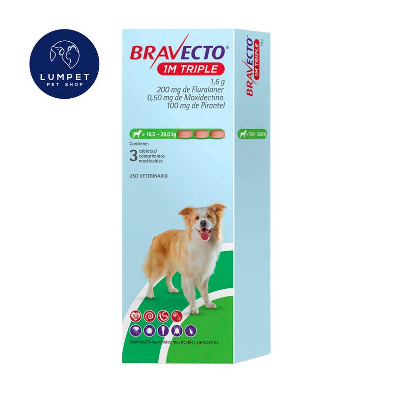 Bravecto 1M Triple 10 - 20 kg 200 mg