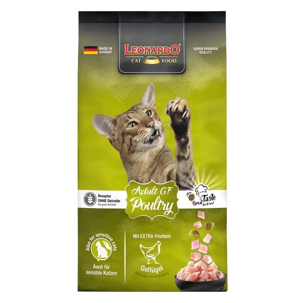 Alimento Leonardo Libre de Granos Gato Adulto Poultry 1.8 Kg