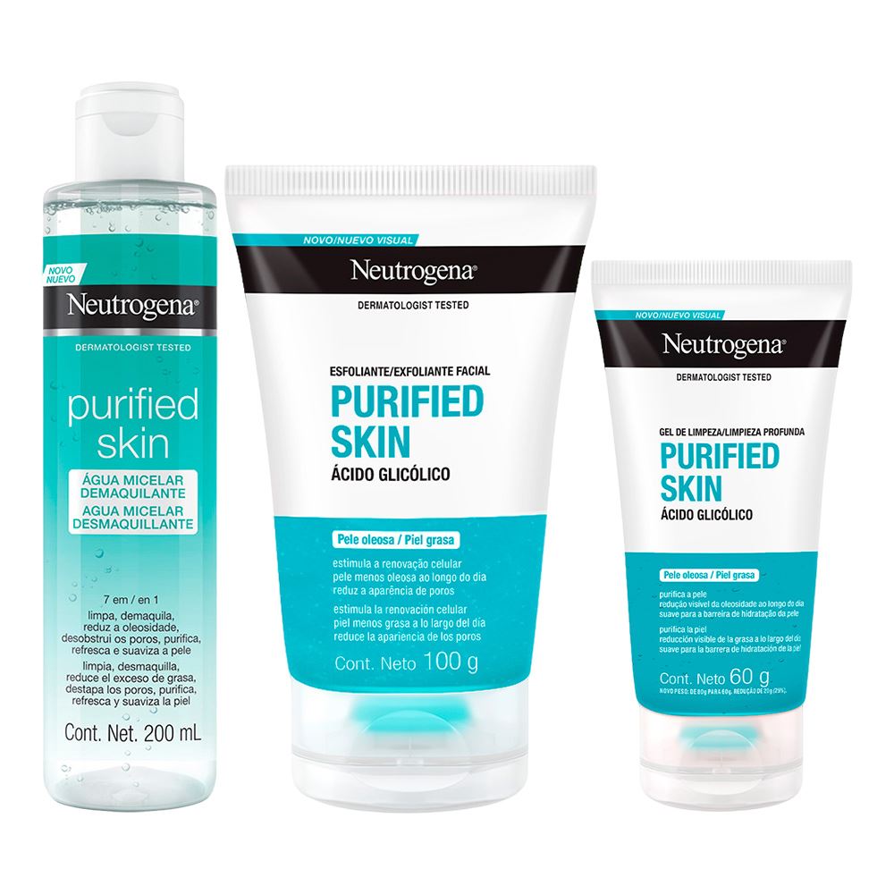 Purified Skin Pack Limpieza Facial Profunda Neutrogena