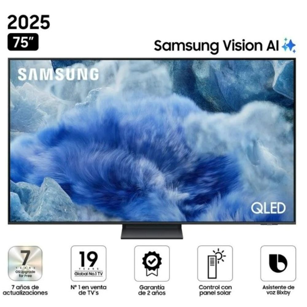 Televisor Samsung 75" QLED Smart UHD 4K Vision Ai 75Q8F
