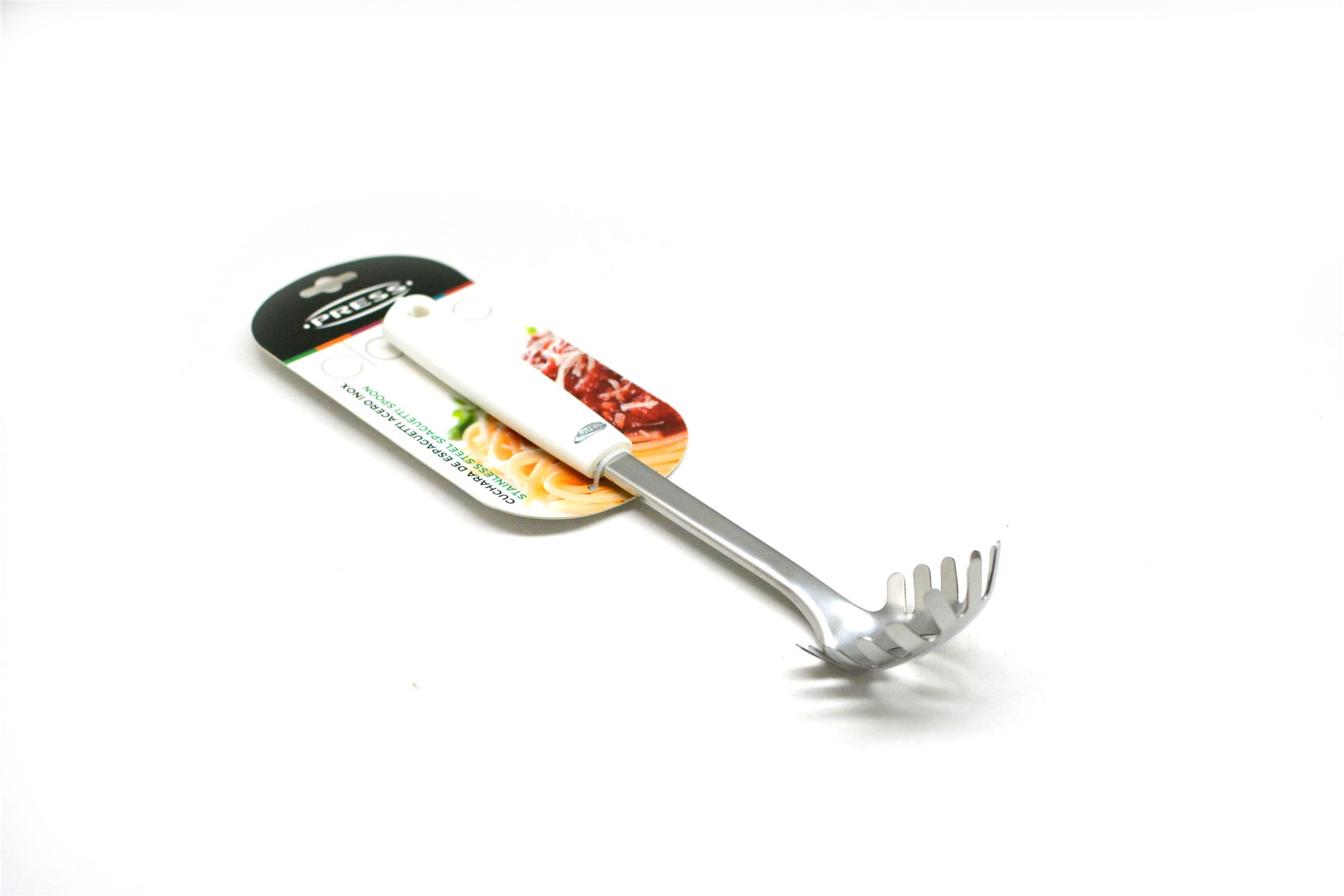 CUCHARA DE ESPAGUETTI ACERO INOX.