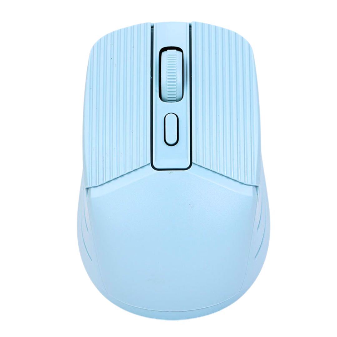 Mouse Inalámbrico 2.4 G + Bluetooth Batería Recargable SEISA DN-N616 Celeste