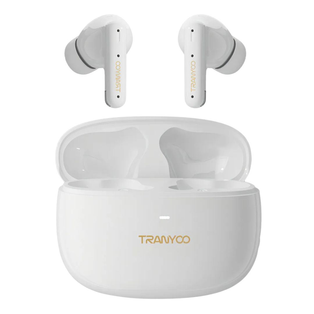 Audífonos Bluetooth con ANC y ENC Cancelación de Ruido TRANYOO T-M12 B