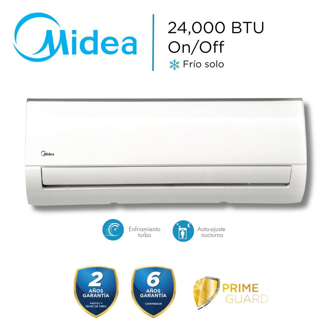 Aire Acondicionado Midea Split Pared On Off  24000 BTU