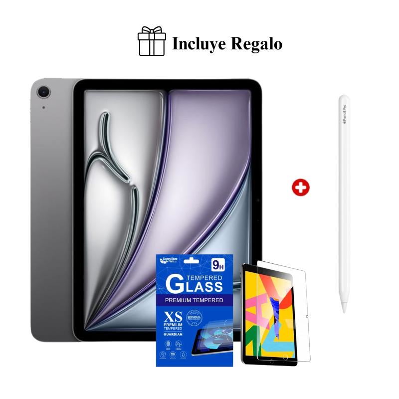 Apple iPad Air 11″ M4 128GB Wi-Fi 12GB RAM Cámara 12MP (2026) – Space Gray + Pencil Pro + Regalo
