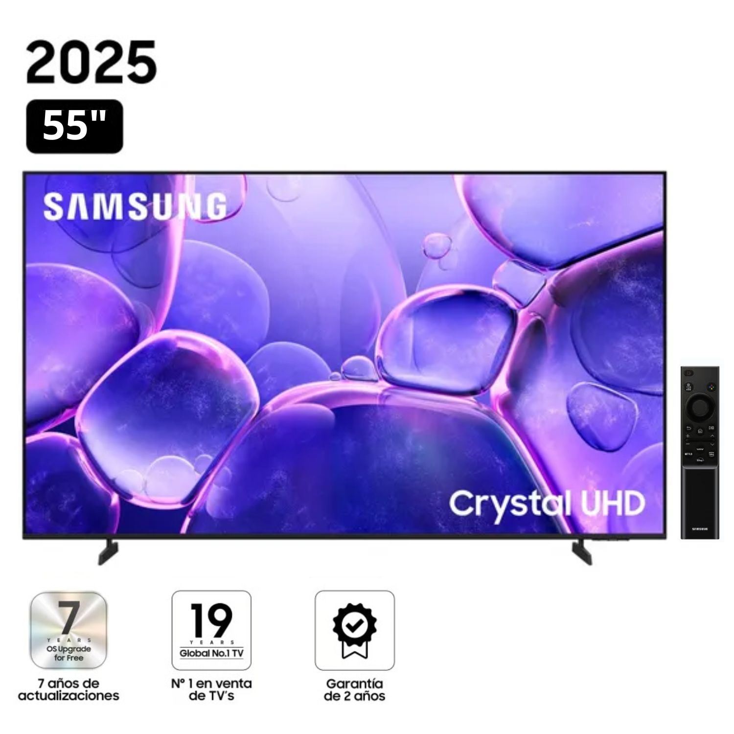 Televisor Samsung Smart TV 55"Crystal UHD 4K UN55U8000FGXPE - Nuevo 2025