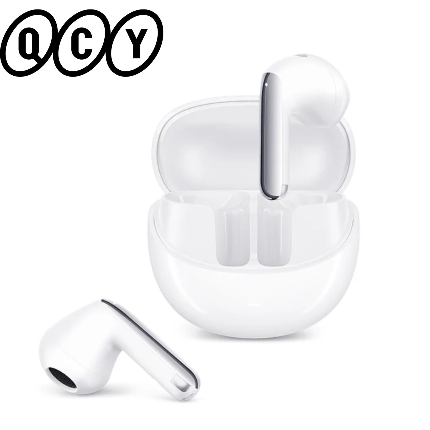 Audífono QCY Ailybuds Pro ANC Blanco 30h Hi-Res Bluetooth ENC