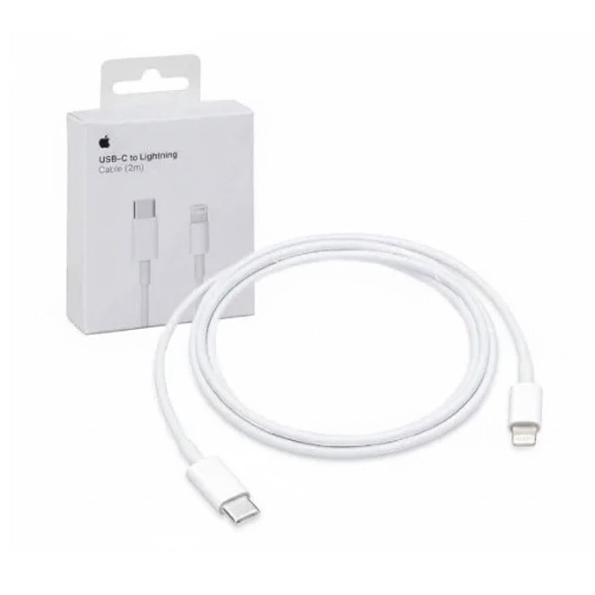 Cable Tipo C a Lightning Apple Carga Rápida 2m Blanco ORIGINAL