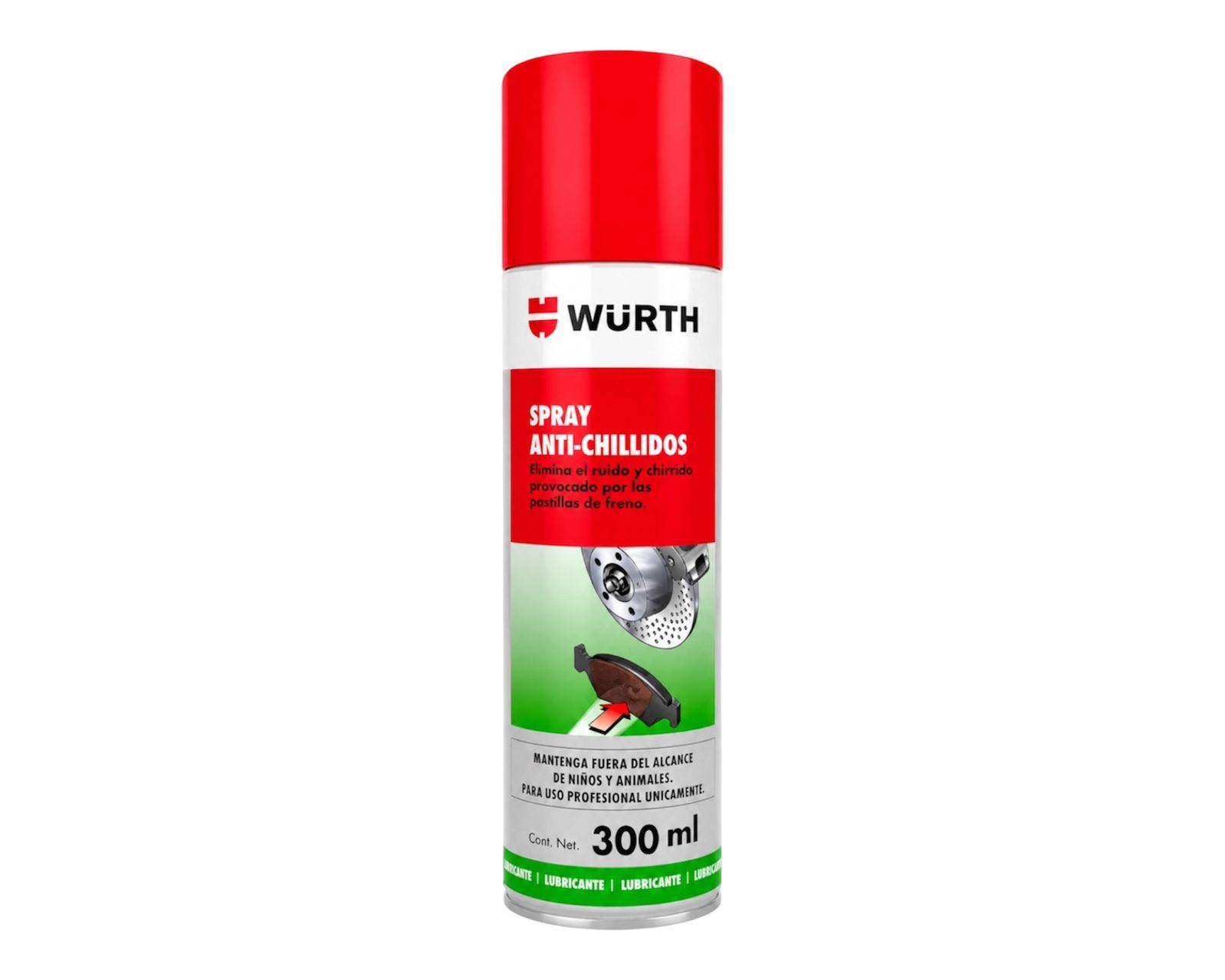 WURTH SPRAY ANTI-CHILLIDOS  – ELIMINA RUIDO DE FRENOS
