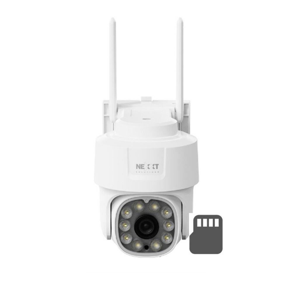 CÁMARA INTELIGENTE WI-FI PARA EXTERIORES 2K NEXXT NHC-OP10 + MEMORIA MICROSD 64GB