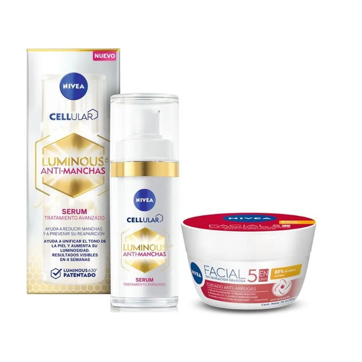 Nivea Crema Anti-Arrugas 50ML + Serum Luminous Antimanchas 15ML