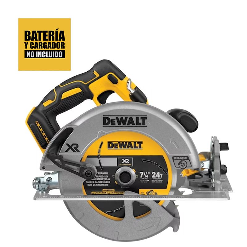 Sierra Circular 7 1/4" (184mm) 20V Xr 65mm Baretool Dewalt DCS570B