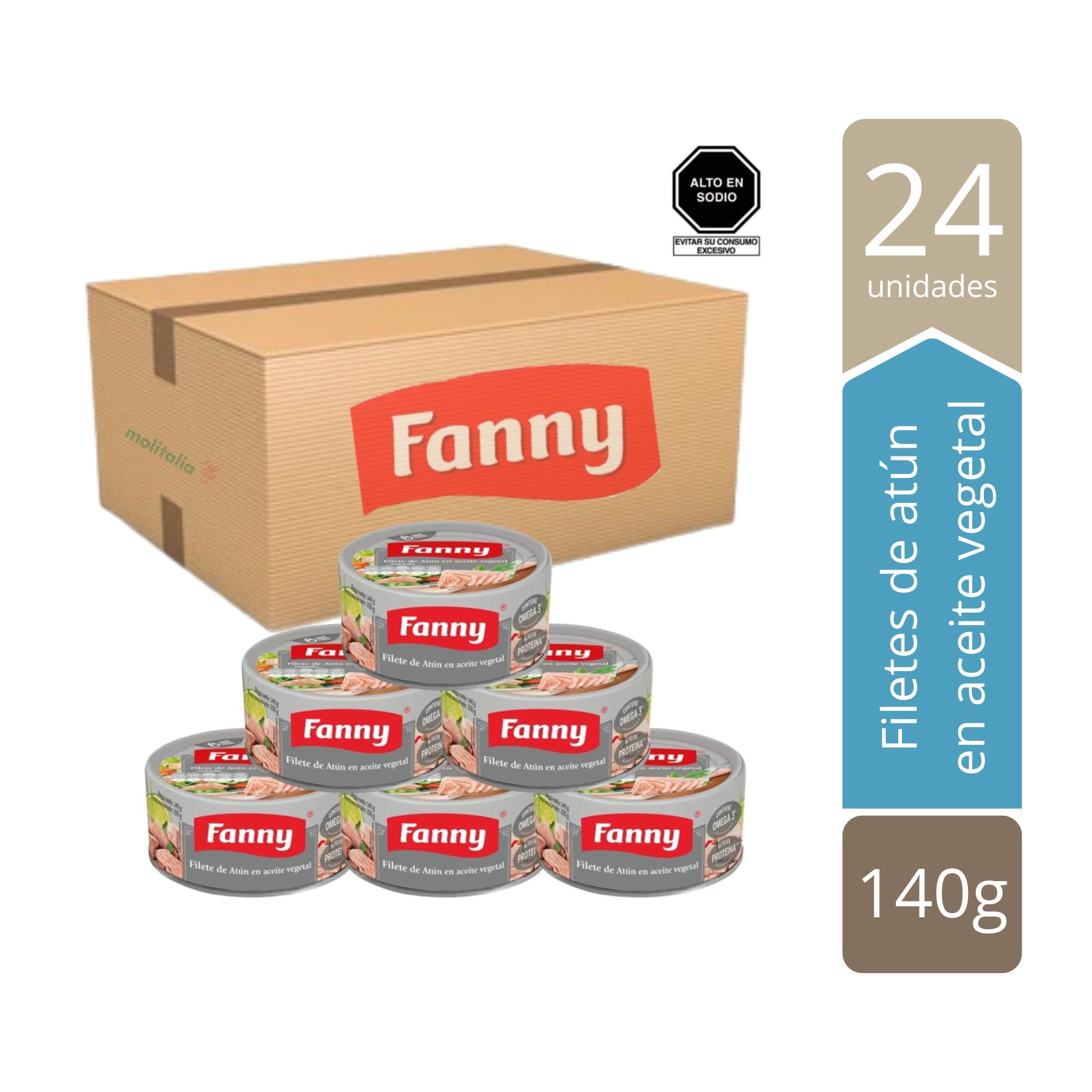 Filete de Atún FANNY en Aceite Vegetal Lata 140 gr - Caja x 24 unids