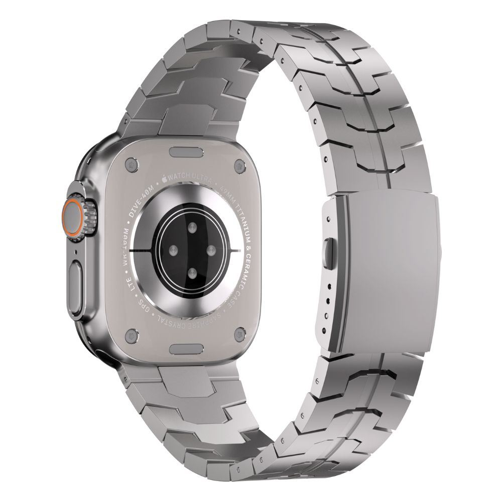 Correa de Titanio para Apple Watch Ultra Iron Man Doble Boton