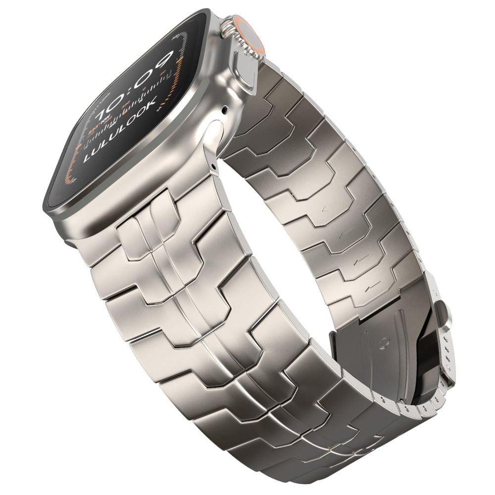 Correa de Titanio para Apple Watch Ultra Iron Man Doble Boton