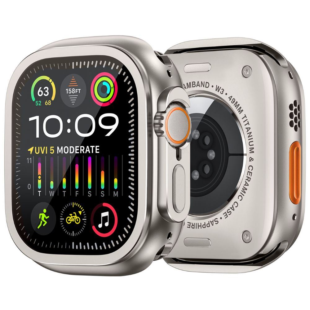 Case Para Apple Watch Ultra y Ultra 2 49mm Metal Titanio Clasico