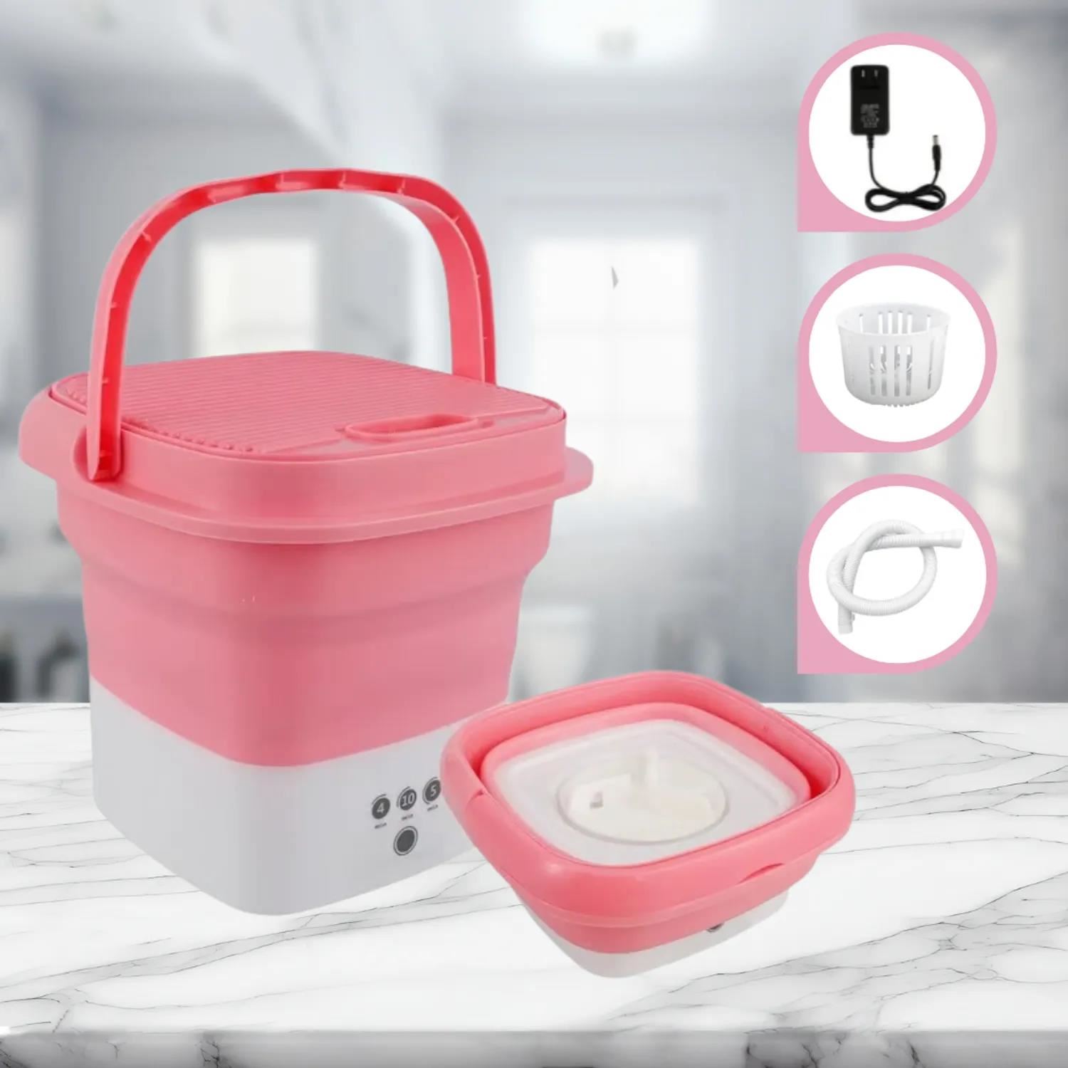 Mini Lavadora Plegable con Centrifugado –  Color al Azar