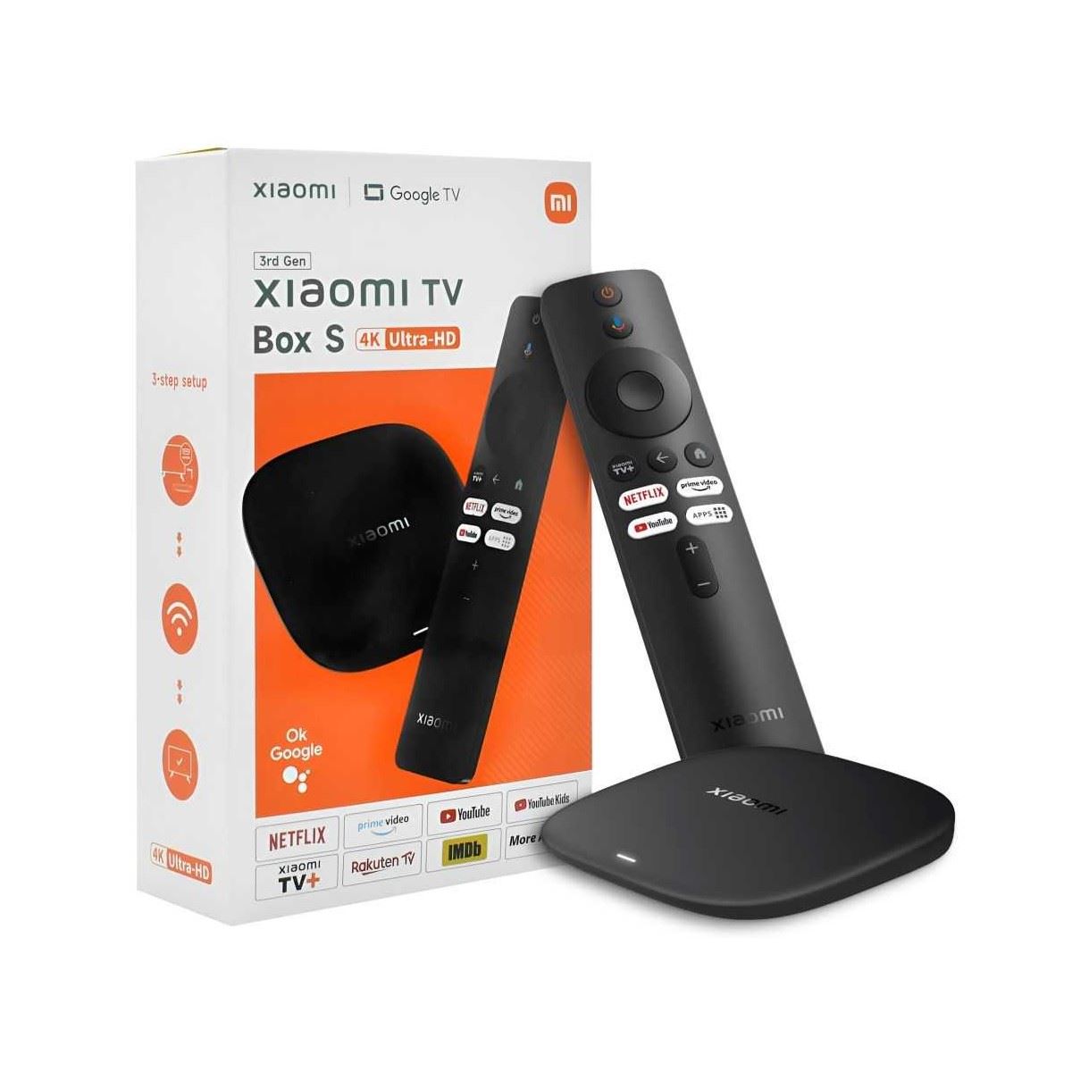 Xiaomi TV Box S 3ra Gen 4K Ultra HD Wifi 6 - Negro